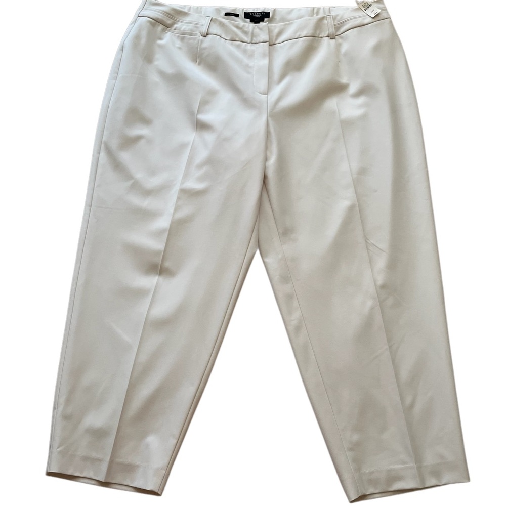 Talbots White Classic Trouser with Stretch 24W